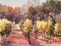 Brienne Brown #11 At the Vineyard Watercolor 6x8 $500