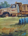 Brienne Brown #13 Golden Gaffer Watercolor 10x8 $650