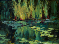 DK Palecek comp 11 Jewels of the Lily Pond 9x12 oil 900