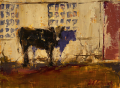 DK Palecek comp 12 Cow Crimes 6x8 oil 595