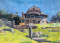 Qiang Huang #8 Afternoon Light on the Museum 12x16 Oil $1,800