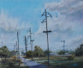SOLD Brienne Brown #12 Heartland Watercolor 20x24
